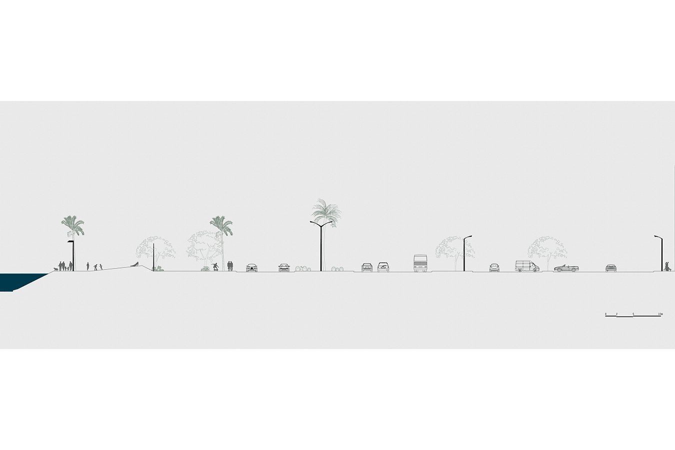 Section. Courtesy Of COSTALOPES Architects.