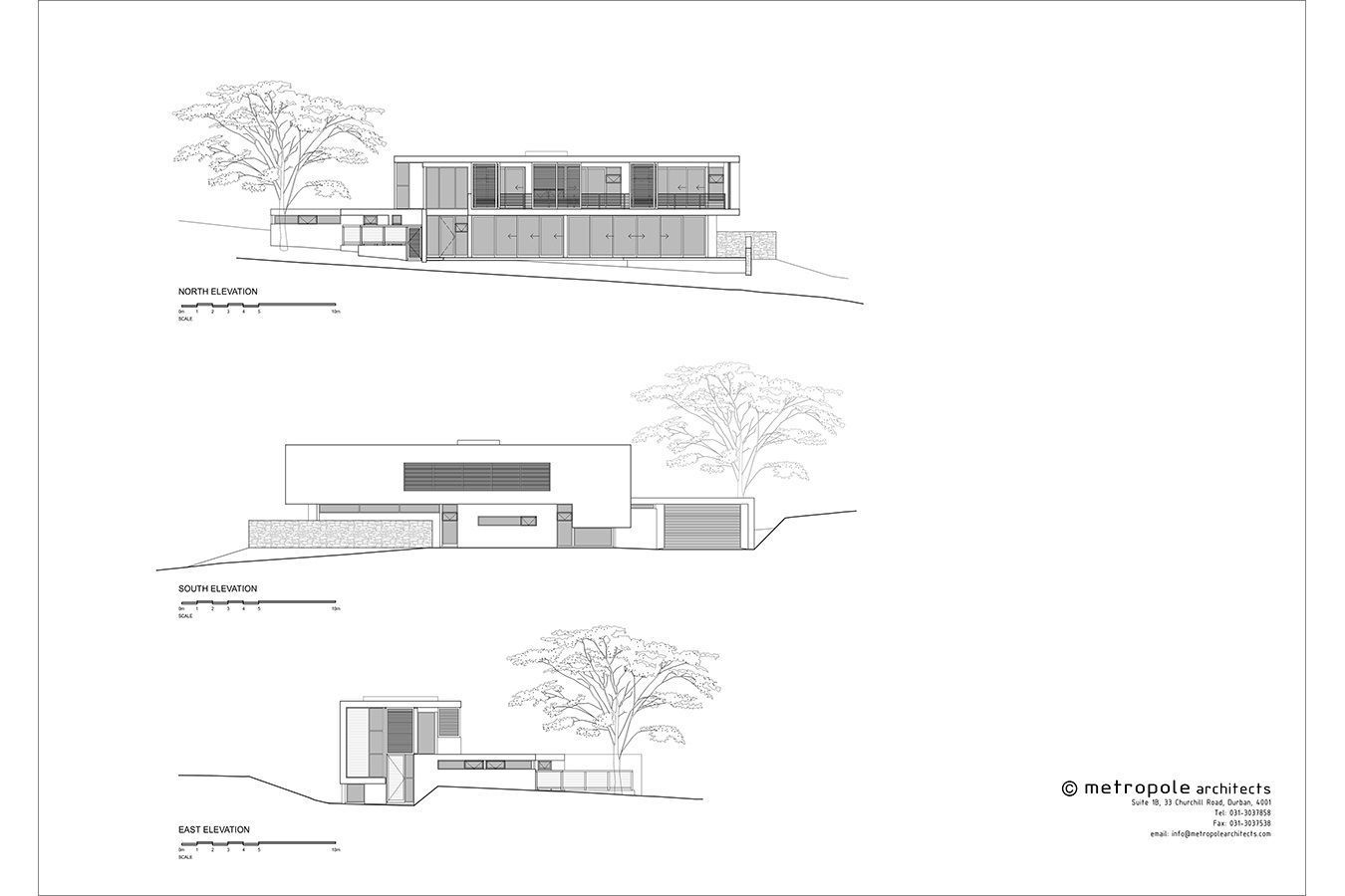 Elevations. Courtesy Of Metropole Architects.