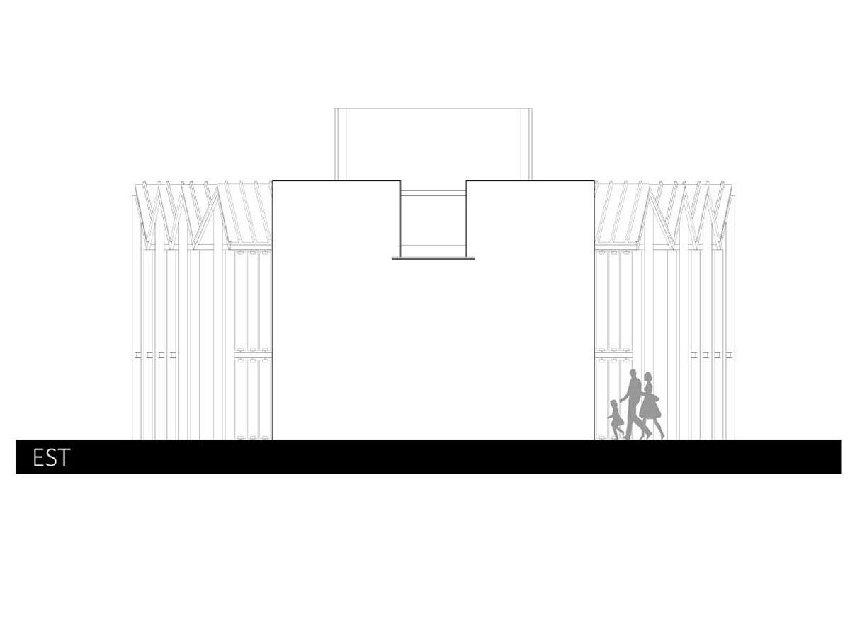 East Elevation. Courtesy Of FATmaison