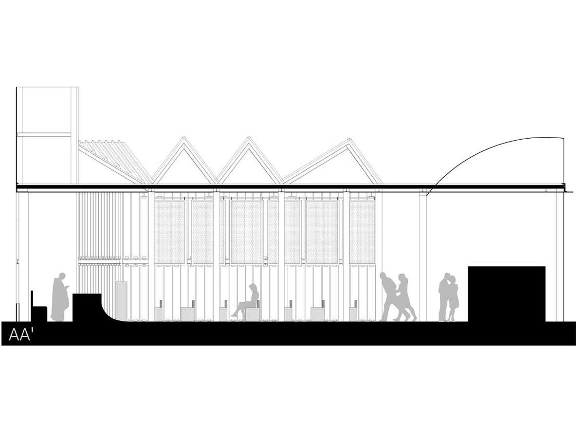 Section. Courtesy Of FATmaison