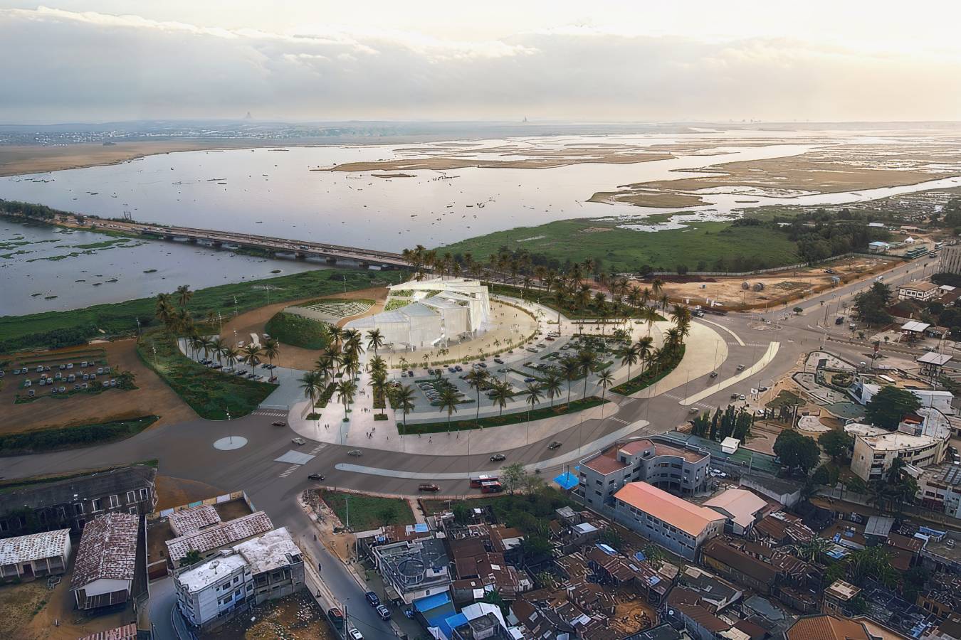 Complex With Its Surroundings Aerial View. © StudioMAAC, +Unboxed